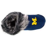 Michigan Wolverines Faux Sheepskin Furry Top Slipper