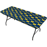 Michigan Wolverines Fitted Table Cover / Tablecloth:  3 Sizes Available