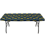 Michigan Wolverines Fitted Table Cover / Tablecloth:  3 Sizes Available