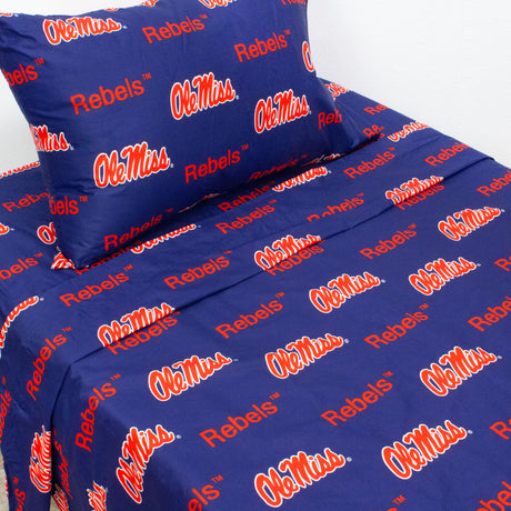 Ole Miss Rebels Sheet Set