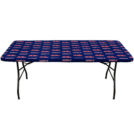 Ole Miss Rebels Fitted Table Cover / Tablecloth:  3 Sizes Available