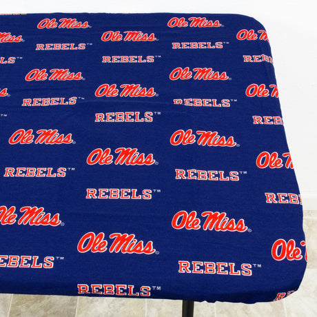 Ole Miss Rebels Fitted Table Cover / Tablecloth:  3 Sizes Available
