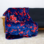 Ole Miss Rebels Plush Throw Blanket, Bedspread, 86" x 63"