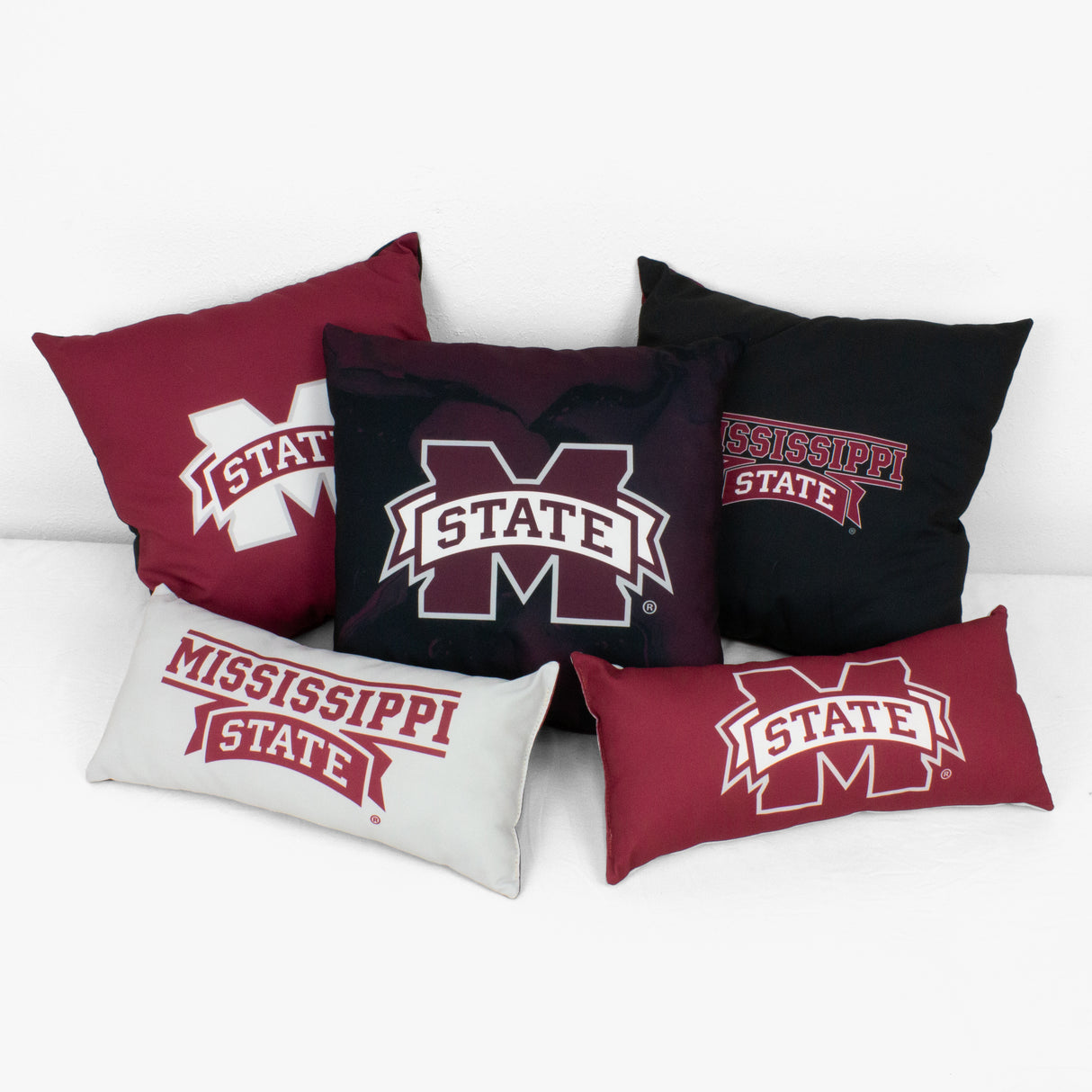 Mississippi State Bulldogs 2 Sided Color Swept Decorative Pillow, 16" x 16"