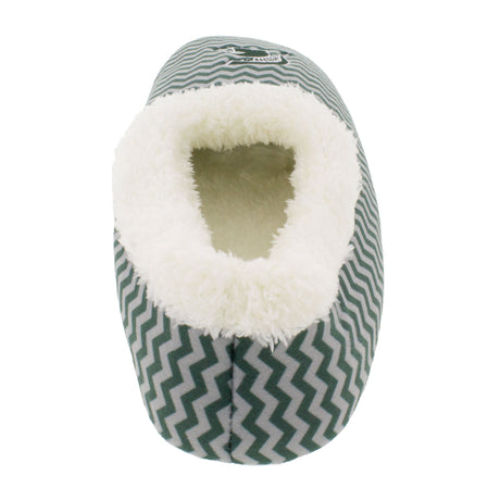 Michigan State Spartans Chevron Slip On Slippers