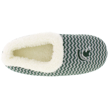 Michigan State Spartans Chevron Slip On Slippers