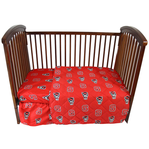 North Carolina State Wolfpack 4 piece Baby Crib Set