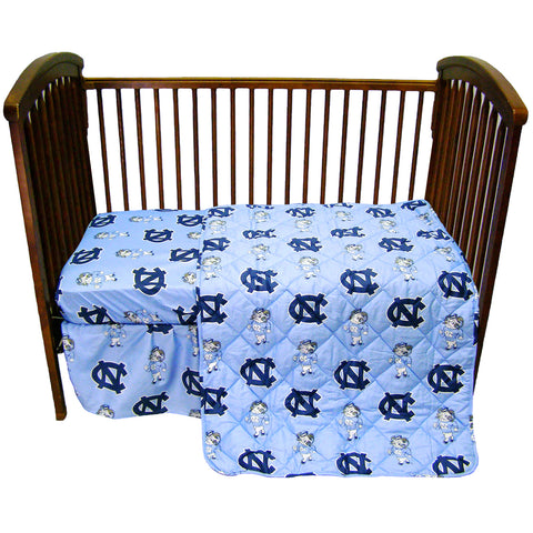 North Carolina Tar Heels 4 piece Baby Crib Set