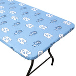 North Carolina Tar Heels Fitted Table Cover / Tablecloth:  3 Sizes Available