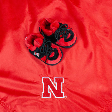 Nebraska Cornhuskers Baby Slippers