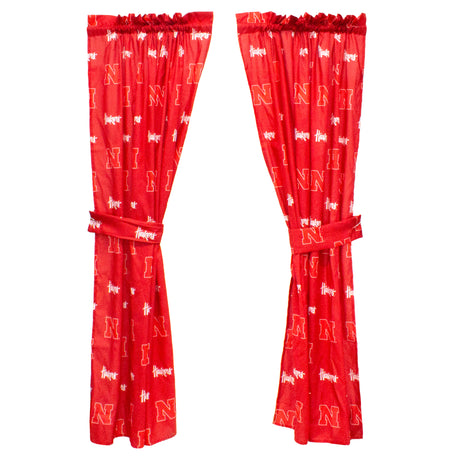 Nebraska Huskers Curtain Panels - 63" or 84"