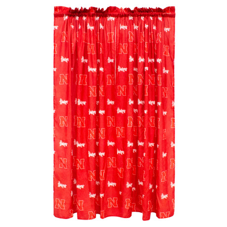 Nebraska Huskers Curtain Panels - 63" or 84"