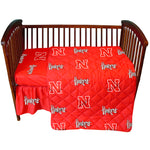 Nebraska Huskers 4 piece Baby Crib Set