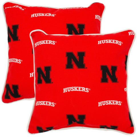 Nebraska Huskers Outdoor Decorative Pillow