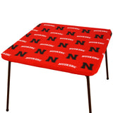 Nebraska Huskers Fitted Table Cover / Tablecloth:  3 Sizes Available