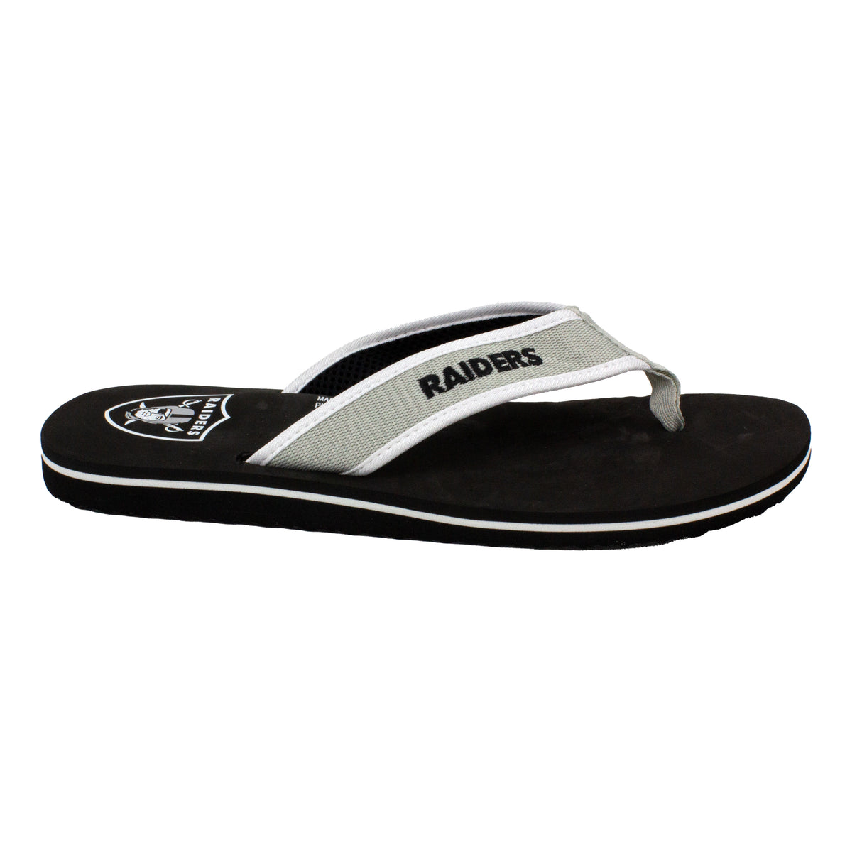 Las Vegas Raiders FOCO Contour Flip Flops Sandals