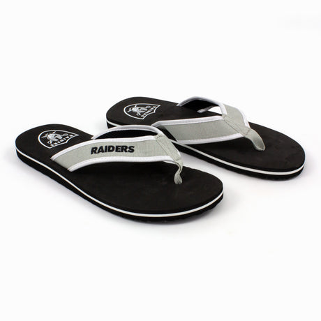 Las Vegas Raiders FOCO Contour Flip Flops Sandals