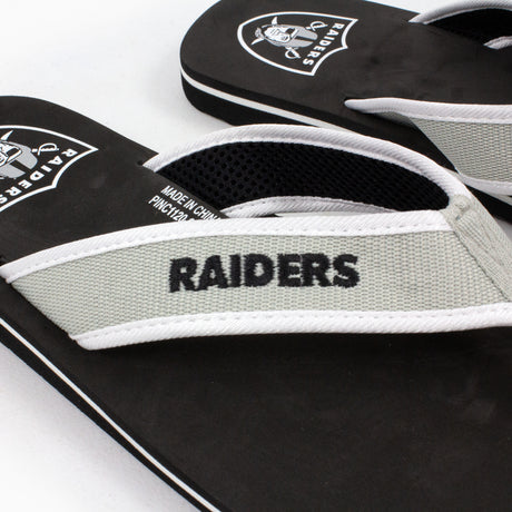 Las Vegas Raiders FOCO Contour Flip Flops Sandals