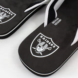 Las Vegas Raiders FOCO Contour Flip Flops Sandals