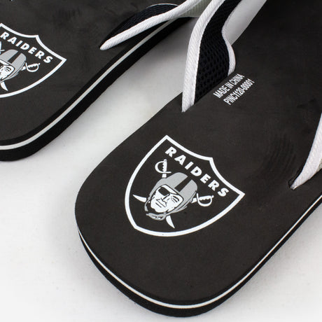 Las Vegas Raiders FOCO Contour Flip Flops Sandals