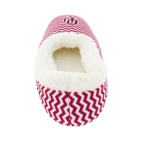 Oklahoma Sooners Chevron Slip On Slippers