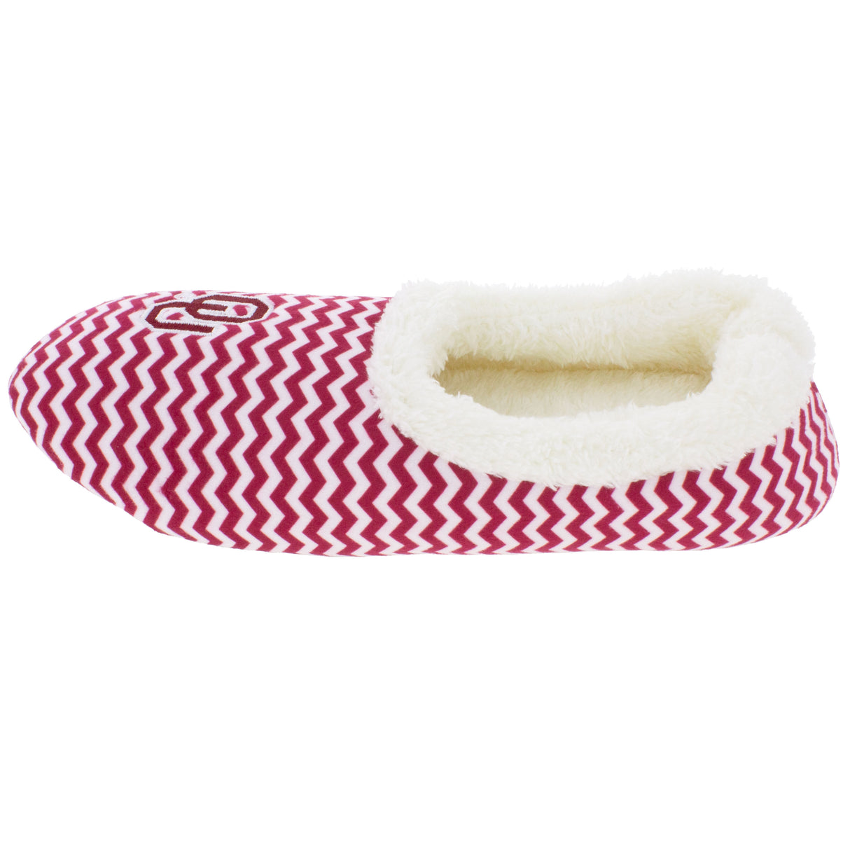 Oklahoma Sooners Chevron Slip On Slippers
