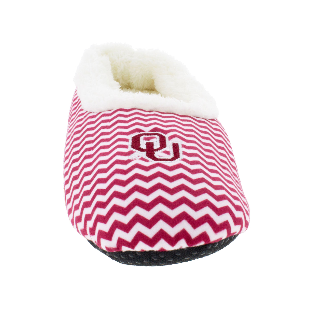 Oklahoma Sooners Chevron Slip On Slippers