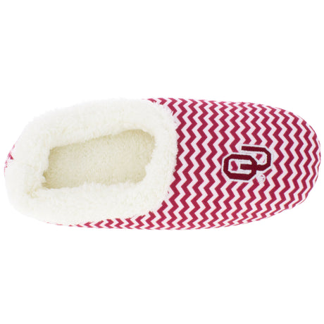 Oklahoma Sooners Chevron Slip On Slippers