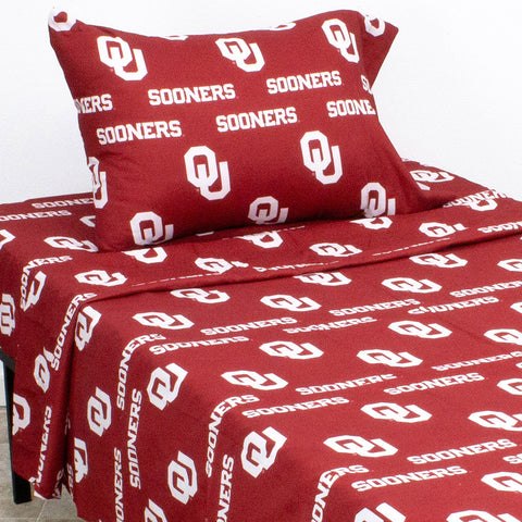 Oklahoma Sooners Sheet Set