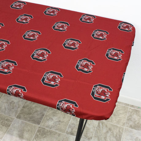 South Carolina Gamecocks Fitted Table Cover / Tablecloth:  3 Sizes Available