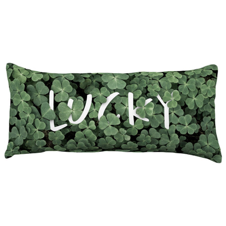 Lucky Clover Patch Decorative Pillow, 2 Sizes, Made in the USA