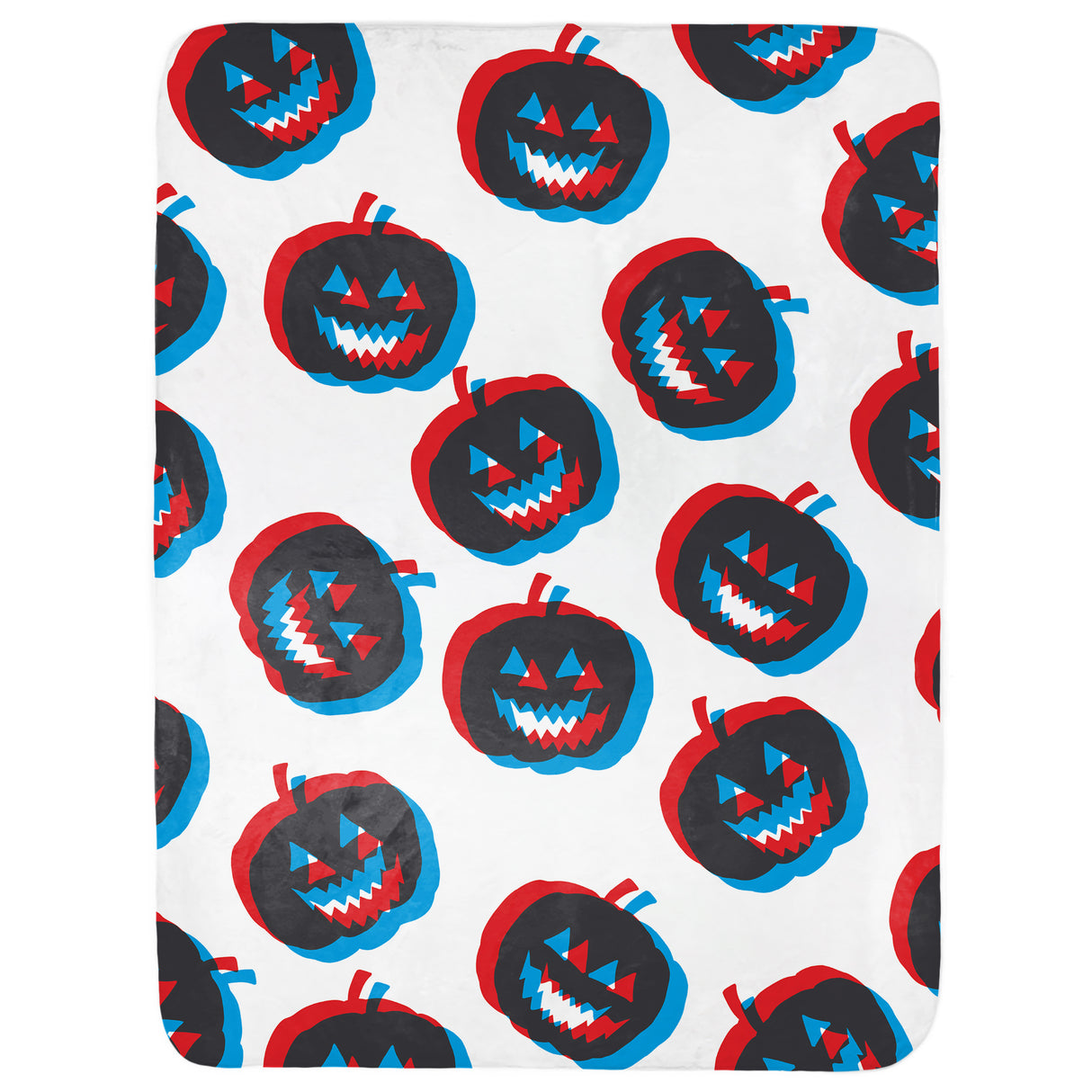 Trippy Pumpkins Throw Blanket