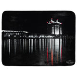 Savannah Georgia Riverfront Skyline Throw Blanket