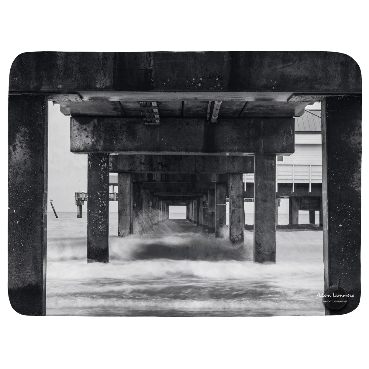 Clearwater Beach Pier Throw Blanket