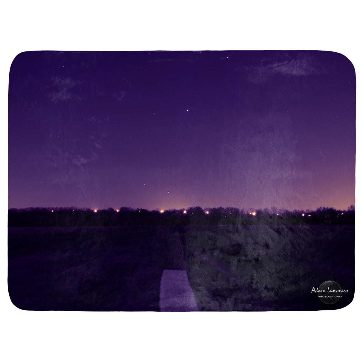 Purple Twilight Sky Throw Blanket