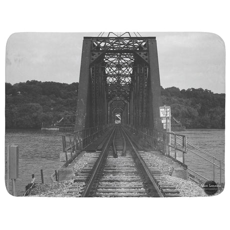 Railroad Bridge Tracks Throw Blanket