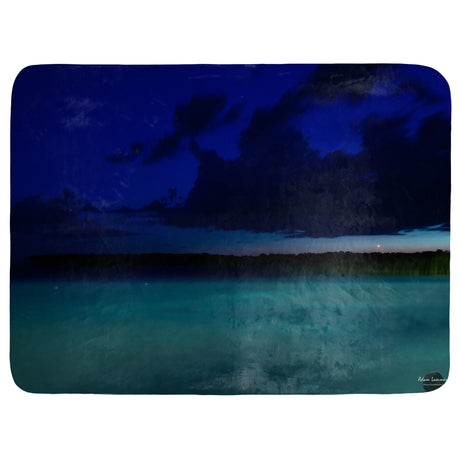 Great Lakes at Night Throw Blanket