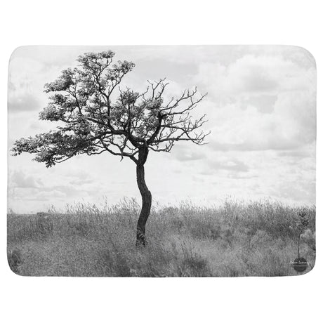 Landscape with Lone Tree Throw Blanket