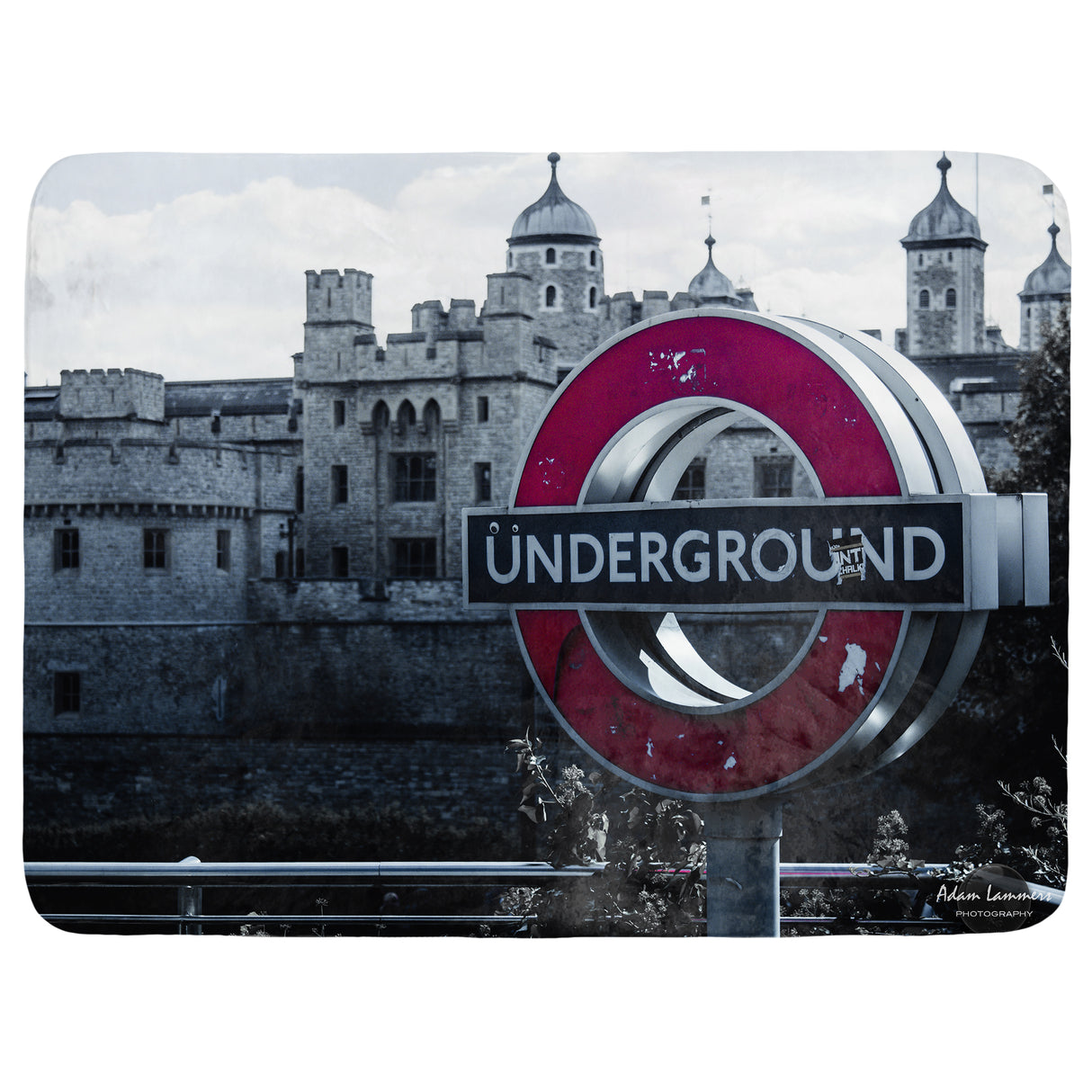 London Underground and Tower of London Throw Blanket