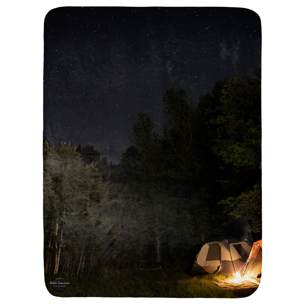Tent Camping Throw Blanket