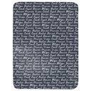 Reindeer Names Throw Blanket