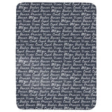 Reindeer Names Throw Blanket