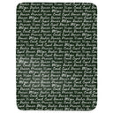 Reindeer Names Throw Blanket