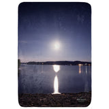 Moonrise Over Water Throw Blanket