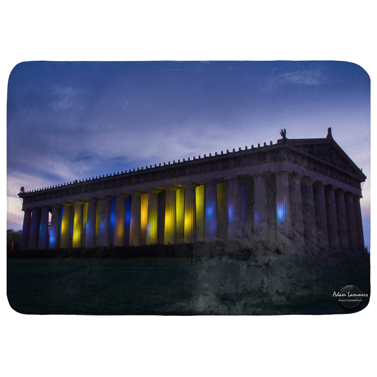 Nashville Parthenon Throw Blanket