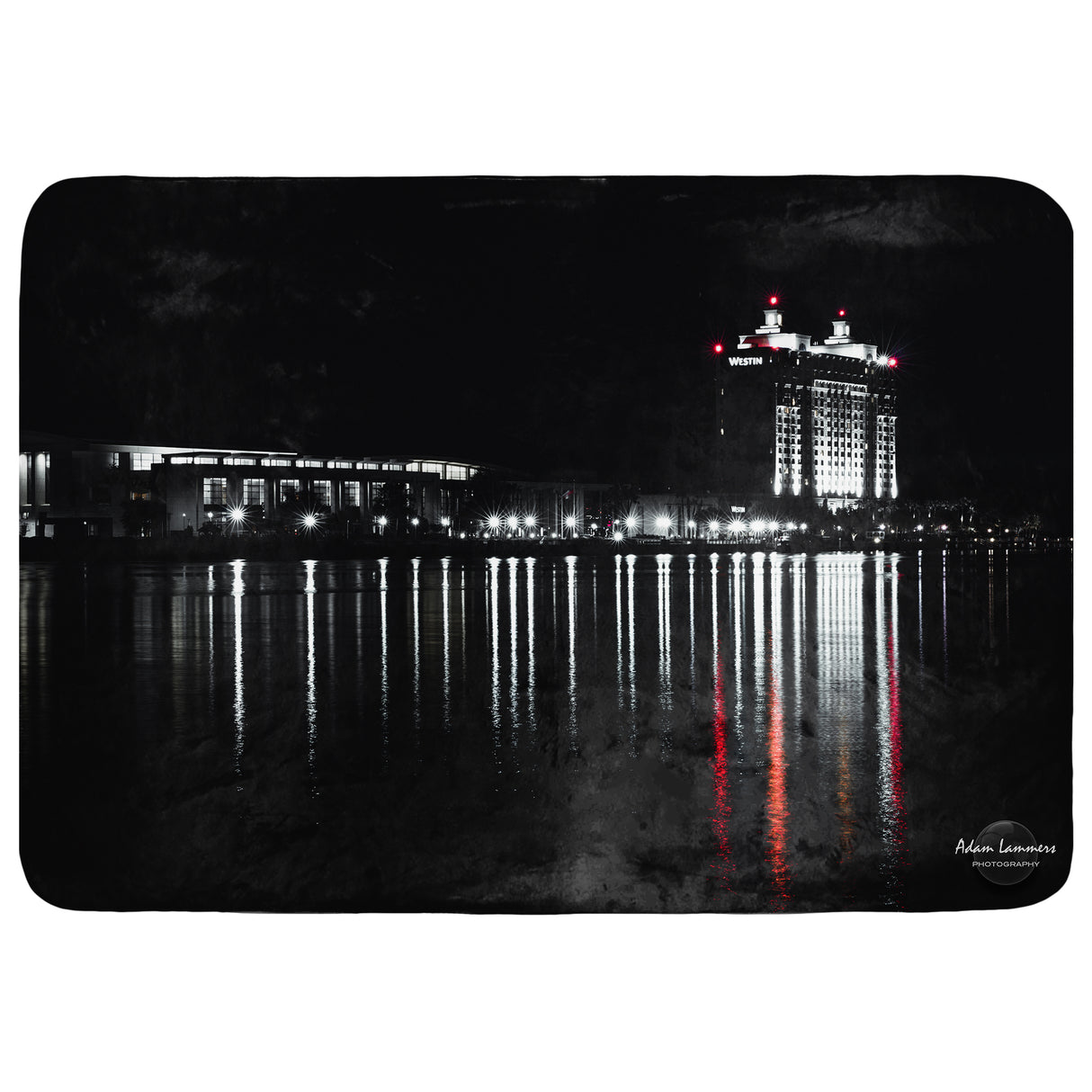 Savannah Georgia Riverfront Skyline Throw Blanket