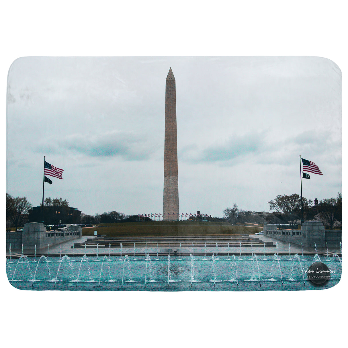 Washington Monument Throw Blanket