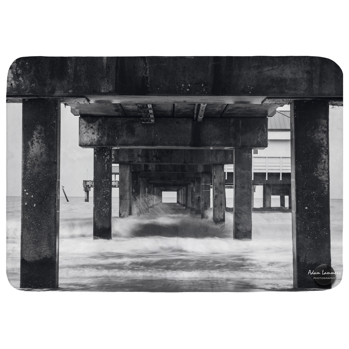 Clearwater Beach Pier Throw Blanket