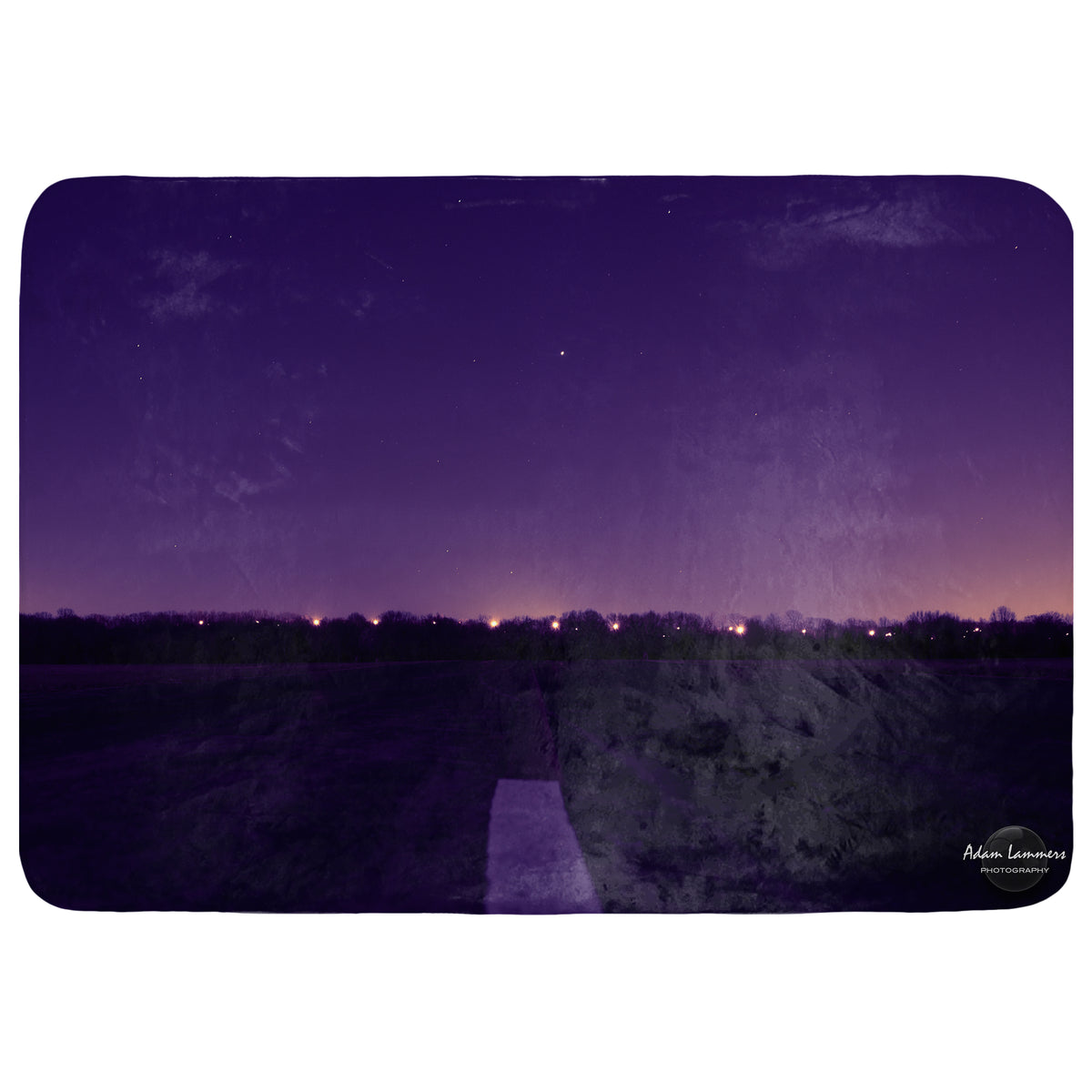 Purple Twilight Sky Throw Blanket