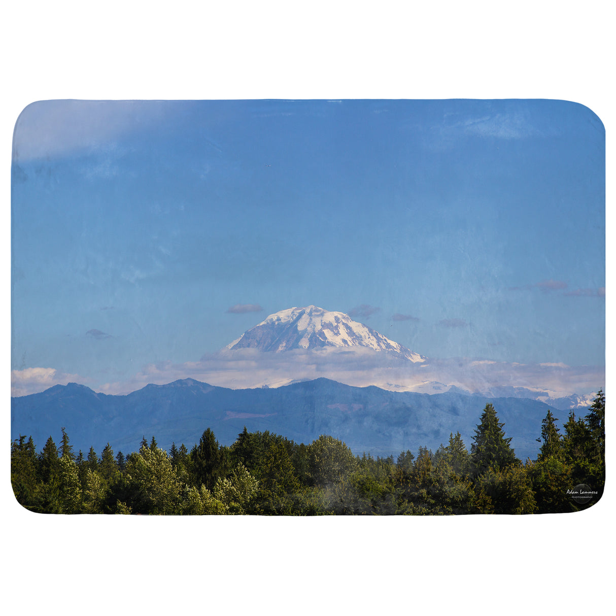 Mount Rainier Throw Blanket